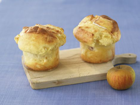 Camembertsoufflés met appel