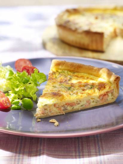 Quiche met zalm