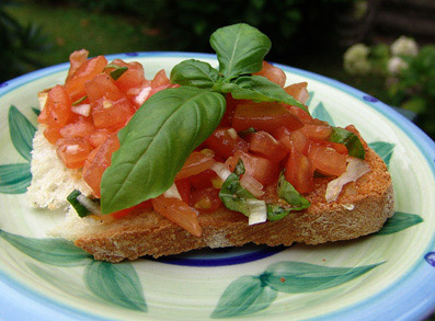 Bruschetta met tomaat