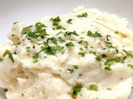 Italiaanse aardappelpuree met knoflook en Parmezaan