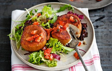 Geitenkaasjes met tomatentartaar