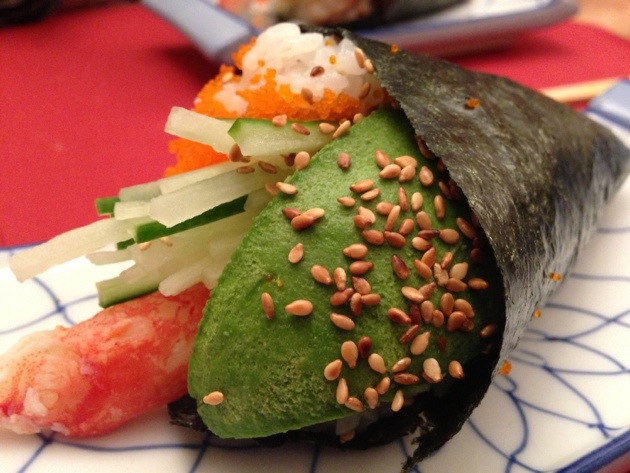 Sushi eten bij kaiko.