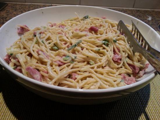 Spaghetti Carbonara, lekkers !!