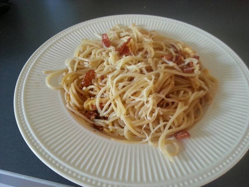 Spaghetti Carbonara (verse pasta)