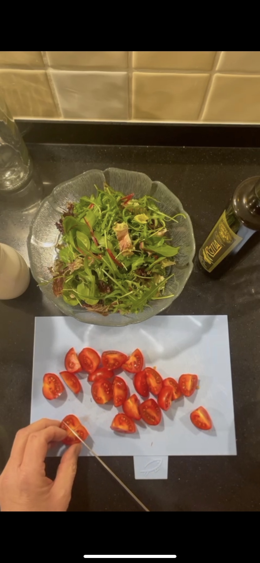 Italiaanse salade met burrata