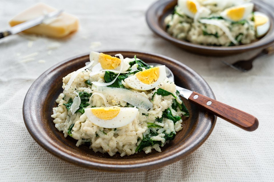 RISOTTO MET SPINAZIE À LA CREME